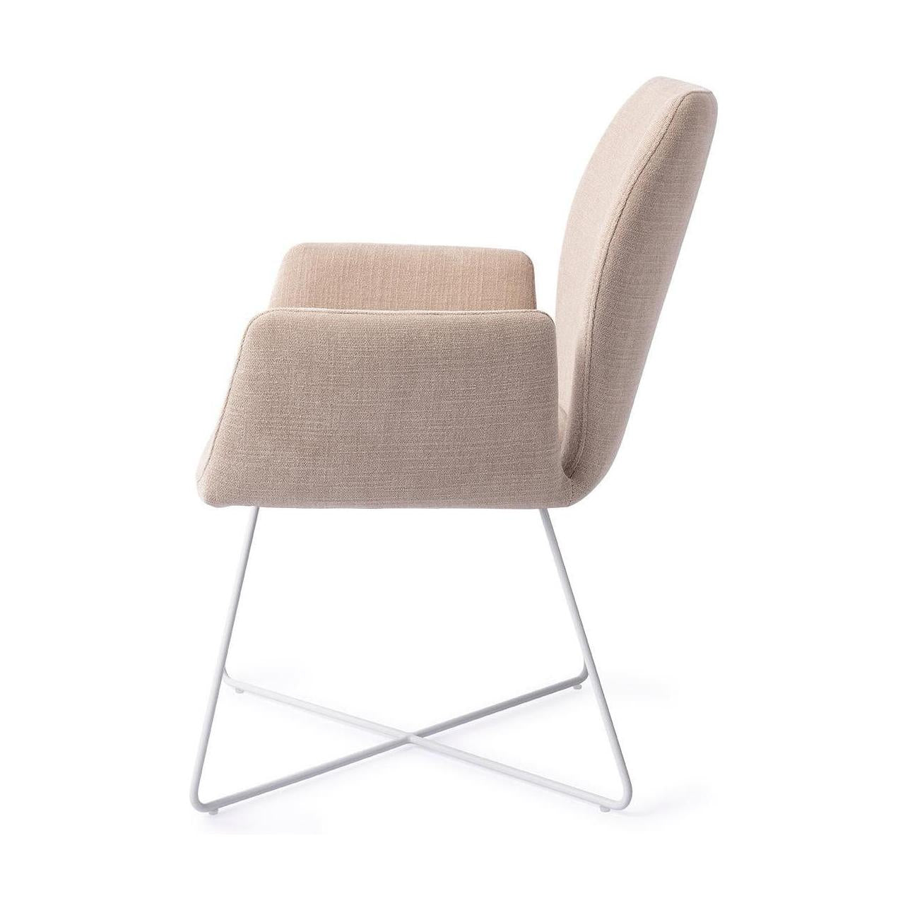 Jesper Home Misaki eetkamerstoel Sand Strand cross white