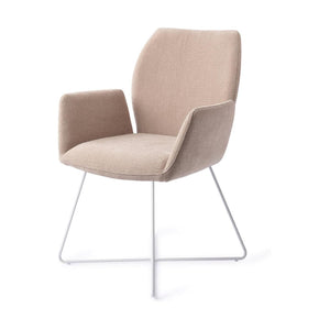 Jesper Home Misaki eetkamerstoel Sand Strand cross white