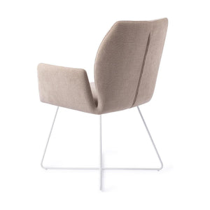 Jesper Home Misaki eetkamerstoel Sand Strand cross white