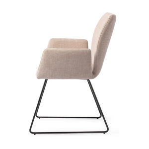 Jesper Home Misaki eetkamerstoel Sand Strand slide black