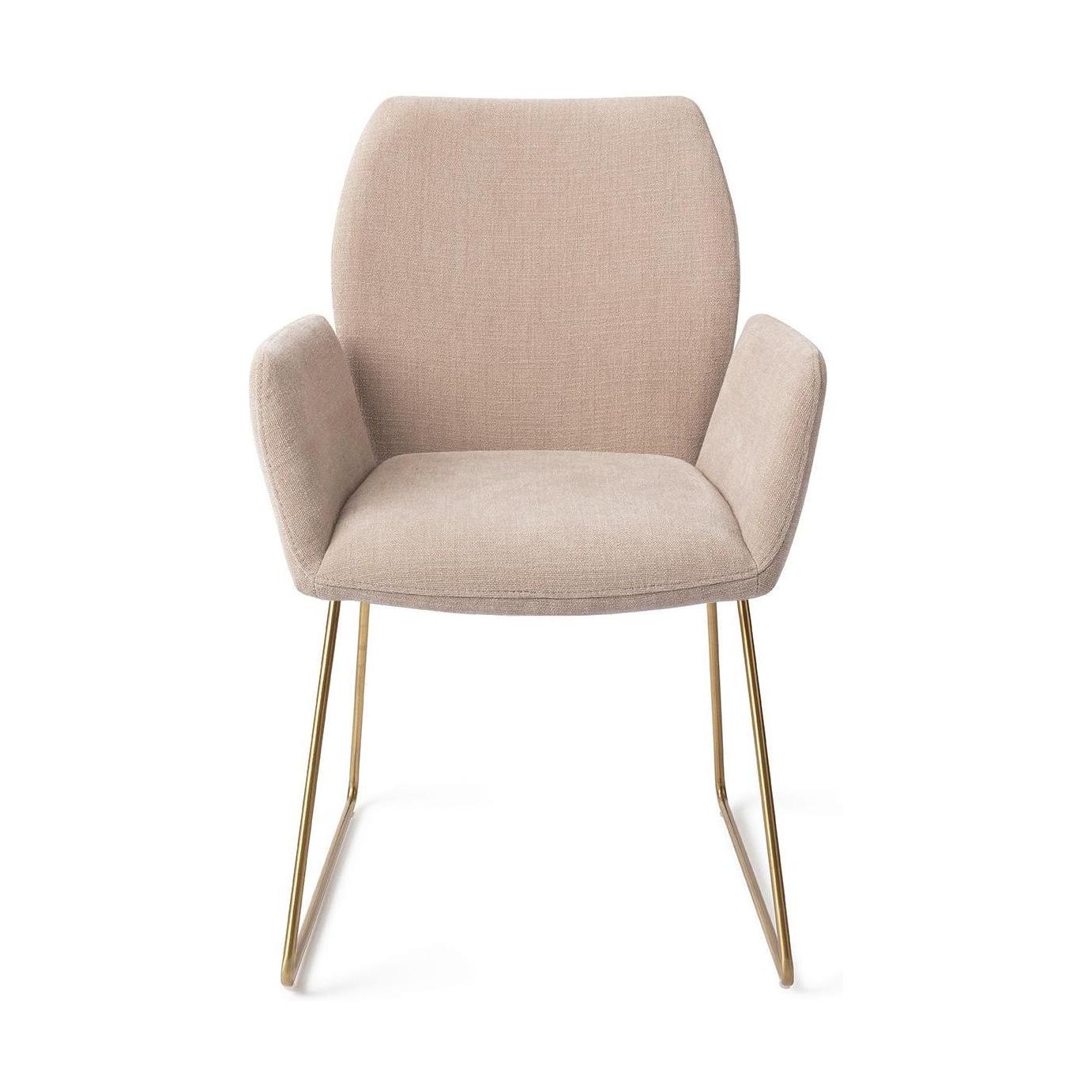 Jesper Home Misaki eetkamerstoel Sand Strand slide gold