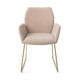 Jesper Home Misaki eetkamerstoel Sand Strand slide gold