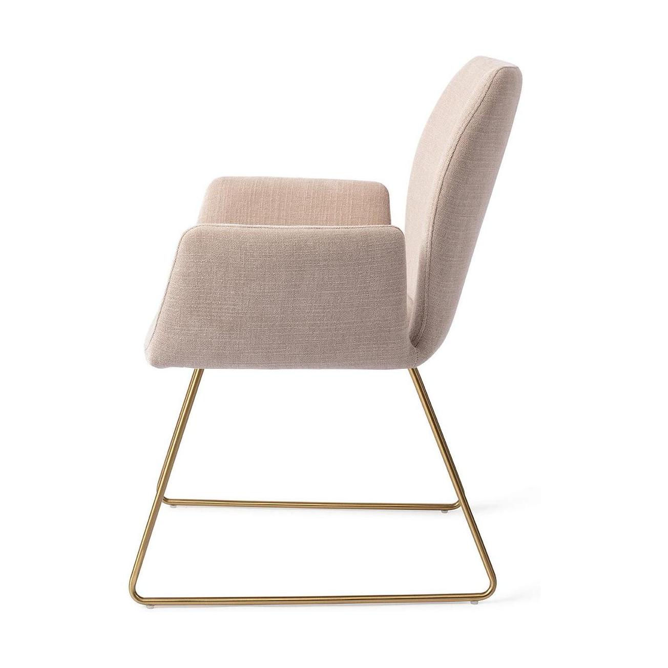Jesper Home Misaki eetkamerstoel Sand Strand slide gold
