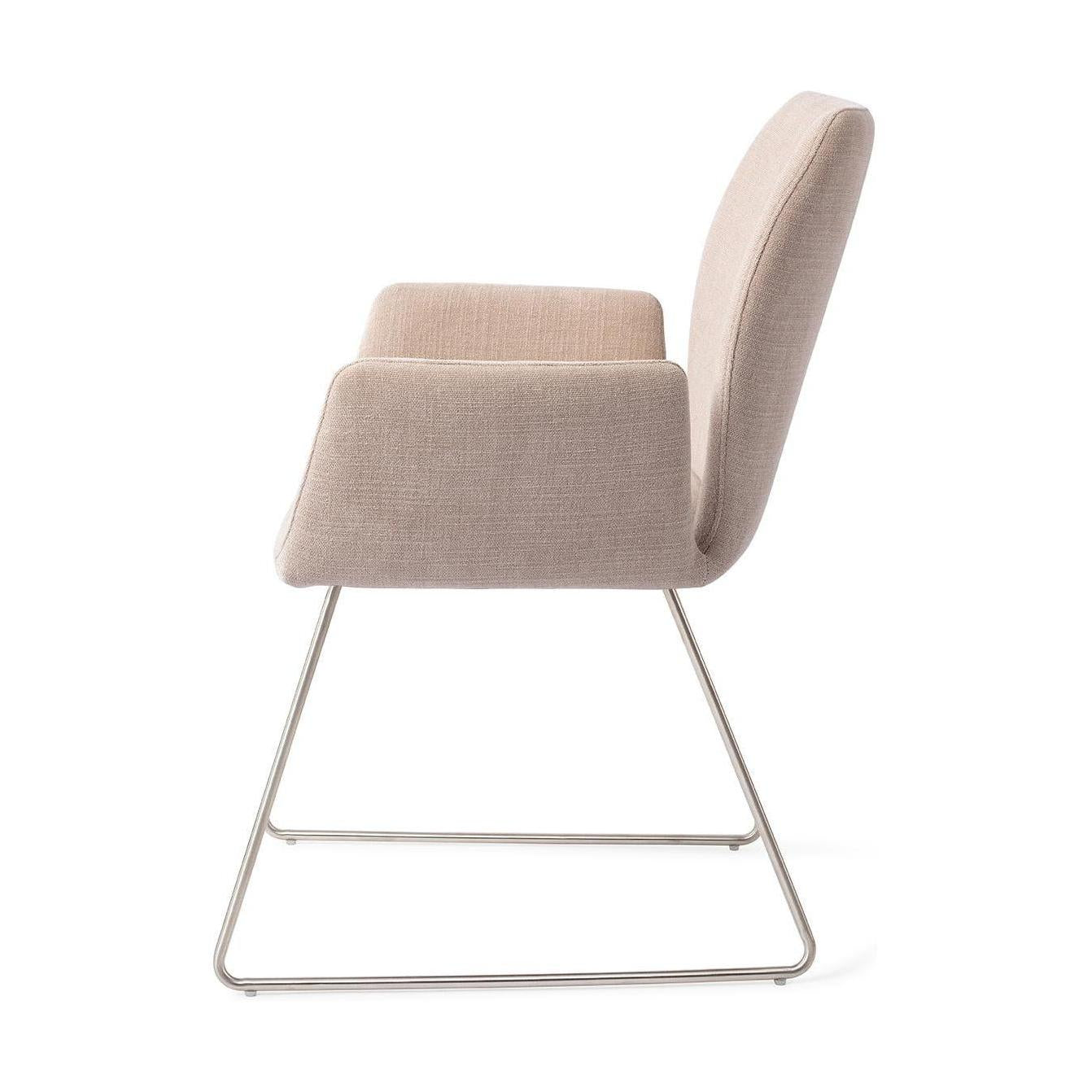 Jesper Home Misaki eetkamerstoel Sand Strand slide steel
