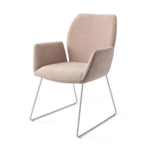 Jesper Home Misaki eetkamerstoel Sand Strand slide steel