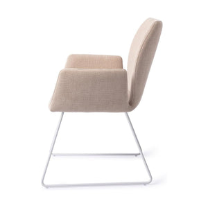 Jesper Home Misaki eetkamerstoel Sand Strand slide white