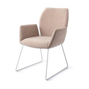 Jesper Home Misaki eetkamerstoel Sand Strand slide white
