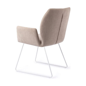 Jesper Home Misaki eetkamerstoel Sand Strand slide white