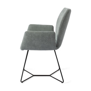 Jesper Home Misaki eetkamerstoel Breezy Blue beehive black