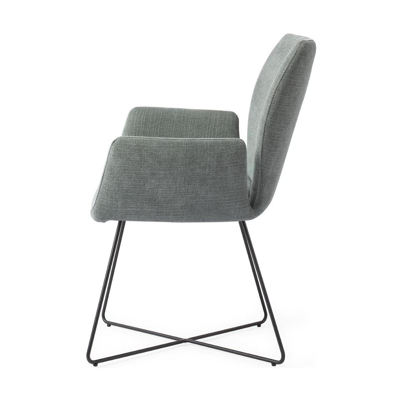 Jesper Home Misaki eetkamerstoel Breezy Blue cross black