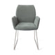 Jesper Home Misaki eetkamerstoel Breezy Blue slide steel