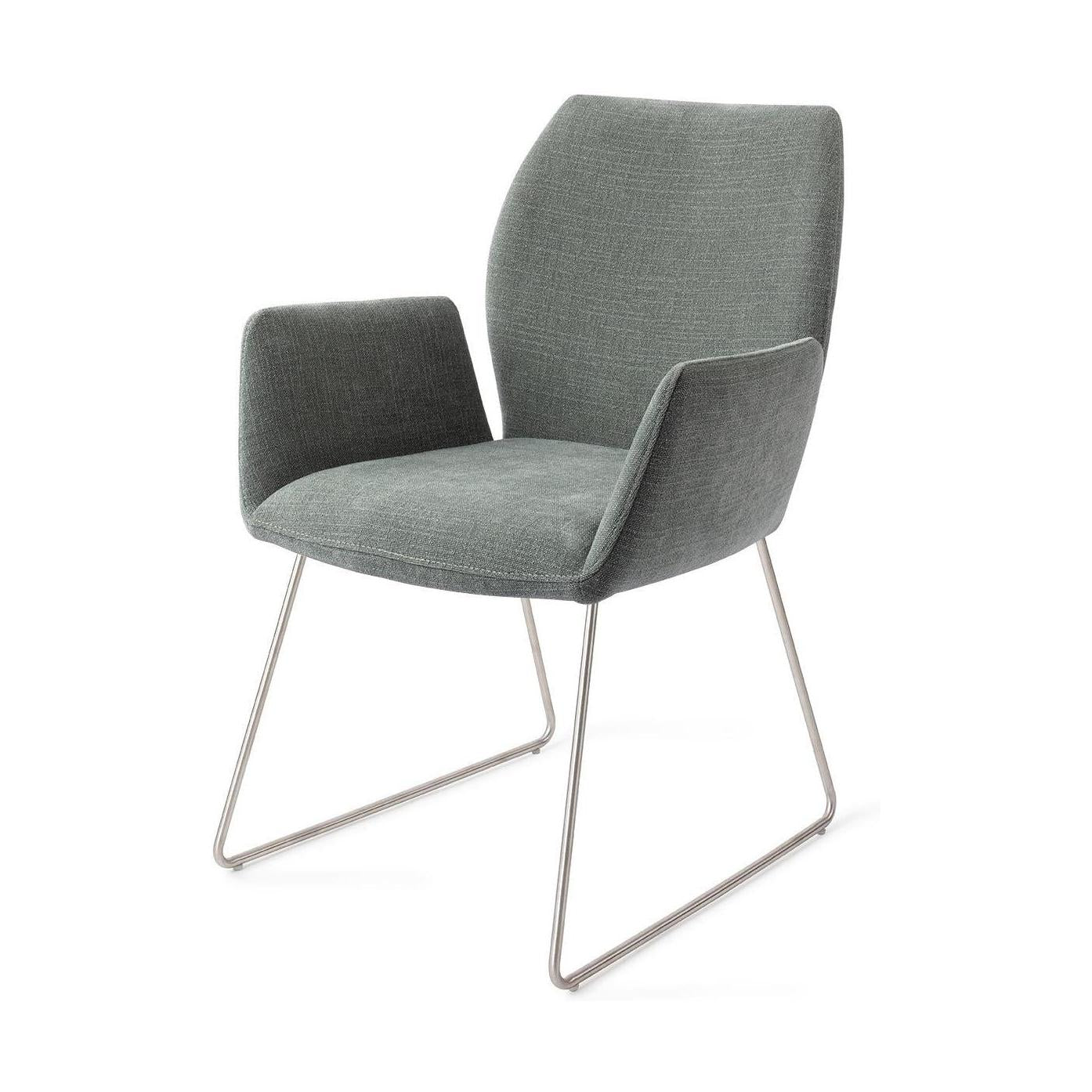 Jesper Home Misaki eetkamerstoel Breezy Blue slide steel