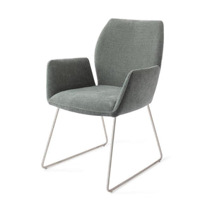 Jesper Home Misaki eetkamerstoel Breezy Blue slide steel
