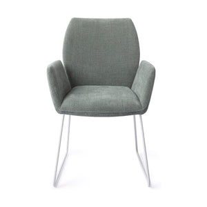 Jesper Home Misaki eetkamerstoel Breezy Blue slide white