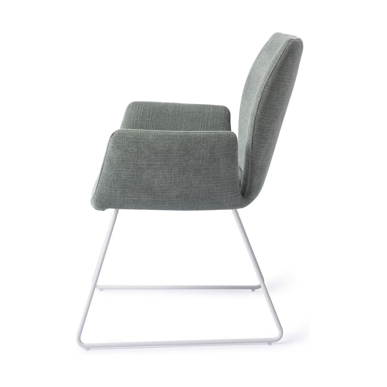 Jesper Home Misaki eetkamerstoel Breezy Blue slide white