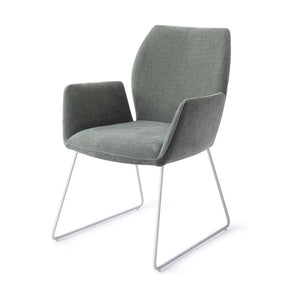 Jesper Home Misaki eetkamerstoel Breezy Blue slide white