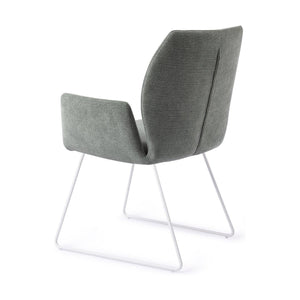 Jesper Home Misaki eetkamerstoel Breezy Blue slide white