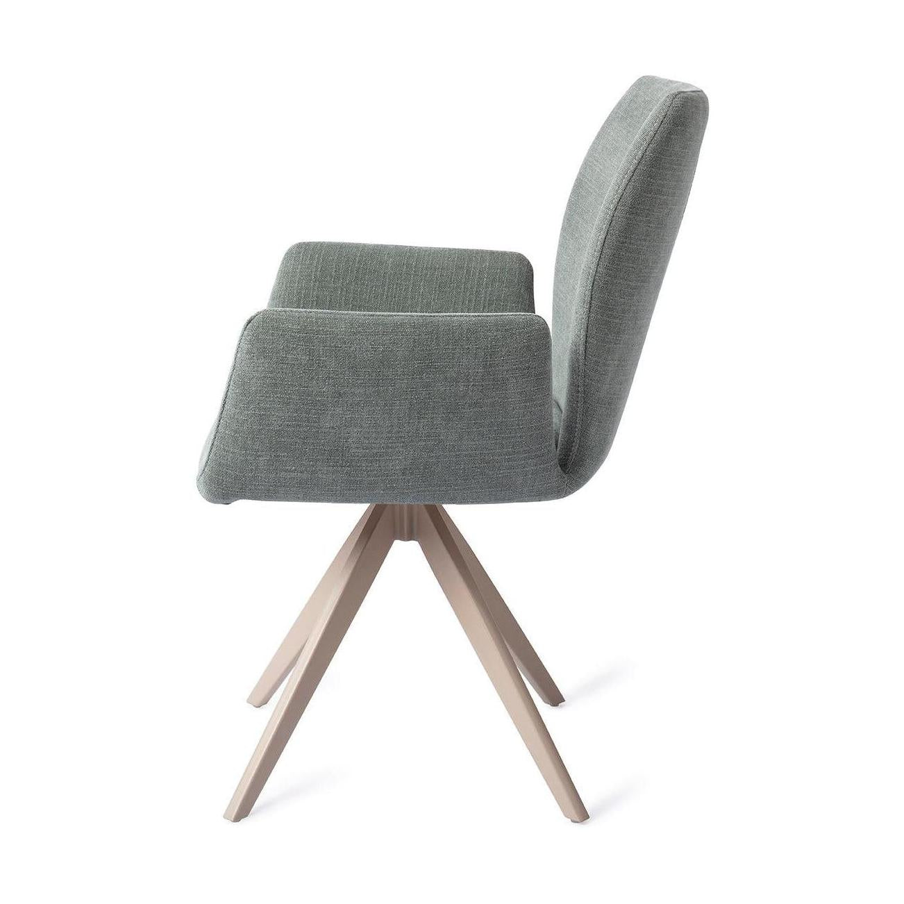 Jesper Home Misaki eetkamerstoel Breezy Blue turn beige