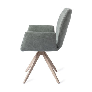 Jesper Home Misaki eetkamerstoel Breezy Blue turn beige