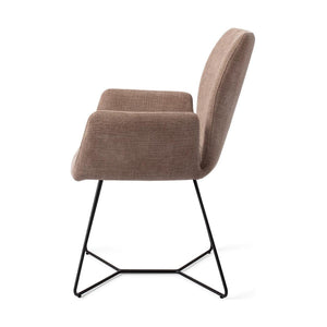 Jesper Home Misaki eetkamerstoel Mocha Mist beehive black