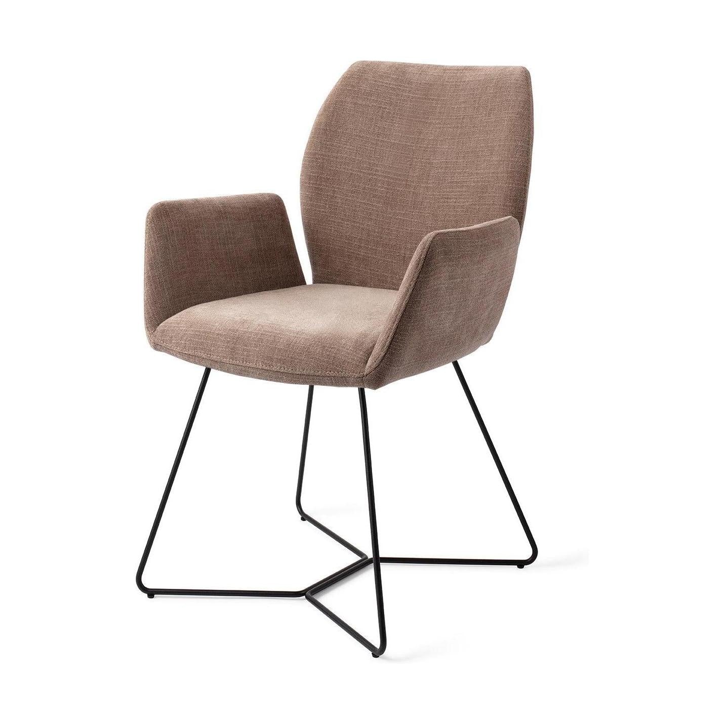 Jesper Home Misaki eetkamerstoel Mocha Mist beehive black