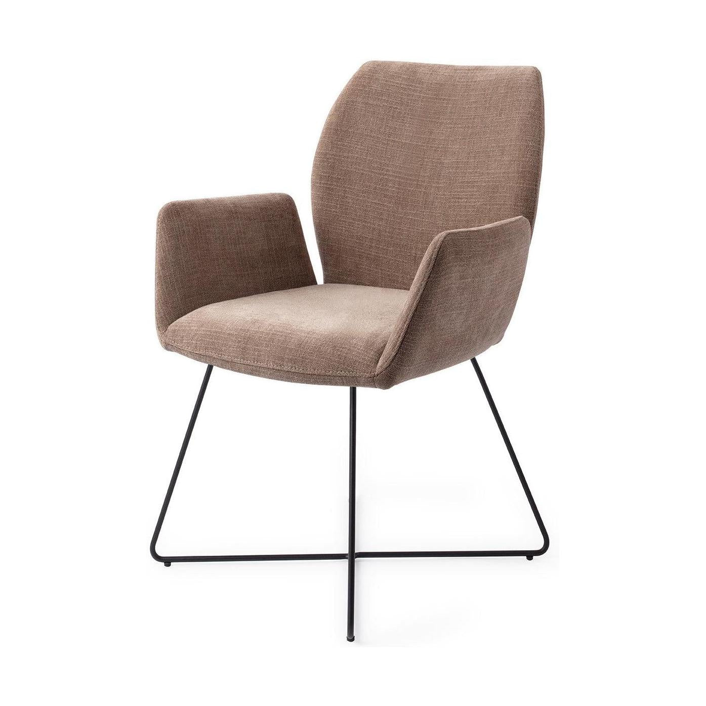 Jesper Home Misaki eetkamerstoel Mocha Mist cross black