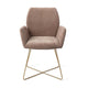 Jesper Home Misaki eetkamerstoel Mocha Mist cross gold