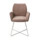 Jesper Home Misaki eetkamerstoel Mocha Mist cross steel