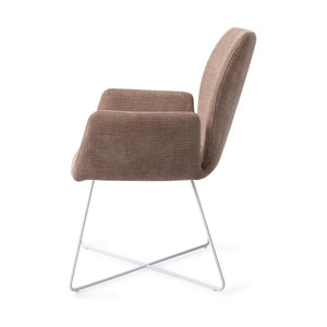 Jesper Home Misaki eetkamerstoel Mocha Mist cross white