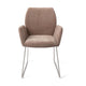 Jesper Home Misaki eetkamerstoel Mocha Mist slide steel
