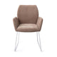 Jesper Home Misaki eetkamerstoel Mocha Mist slide white