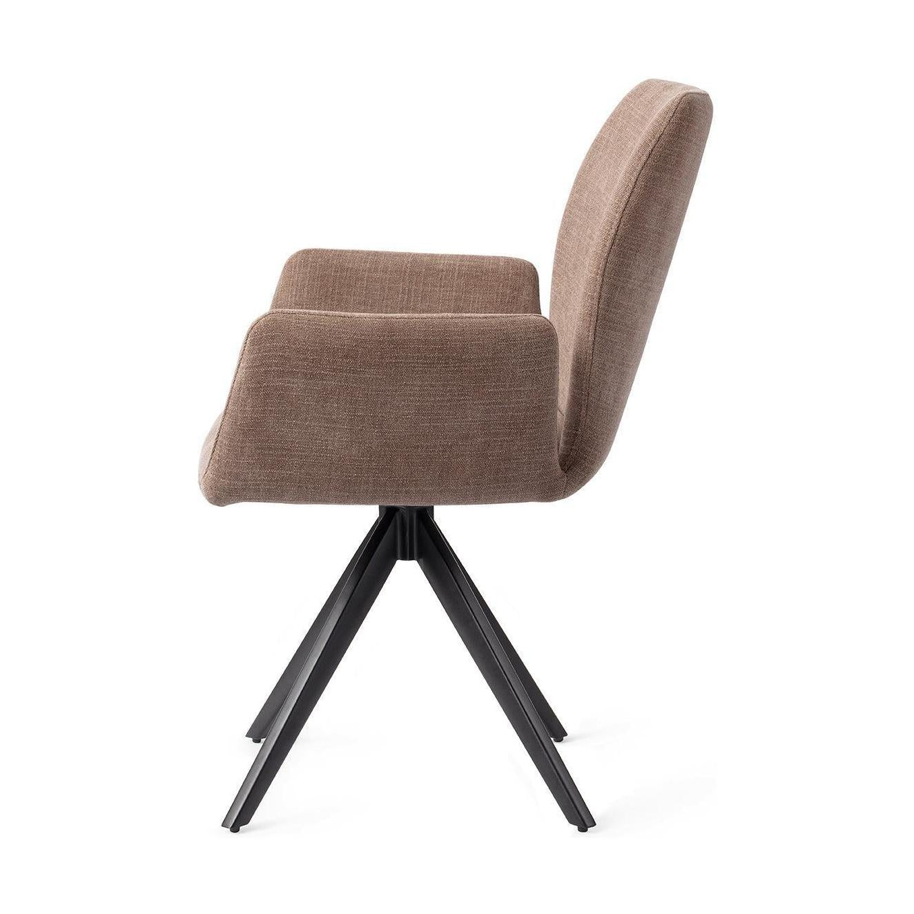 Jesper Home Misaki eetkamerstoel Mocha Mist turn black