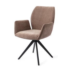 Jesper Home Misaki eetkamerstoel Mocha Mist turn black