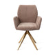Jesper Home Misaki eetkamerstoel Mocha Mist turn gold