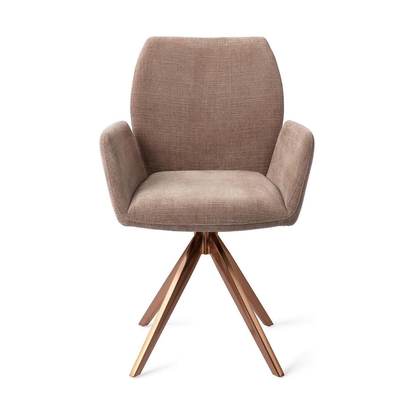 Jesper Home Misaki eetkamerstoel Mocha Mist turn rose