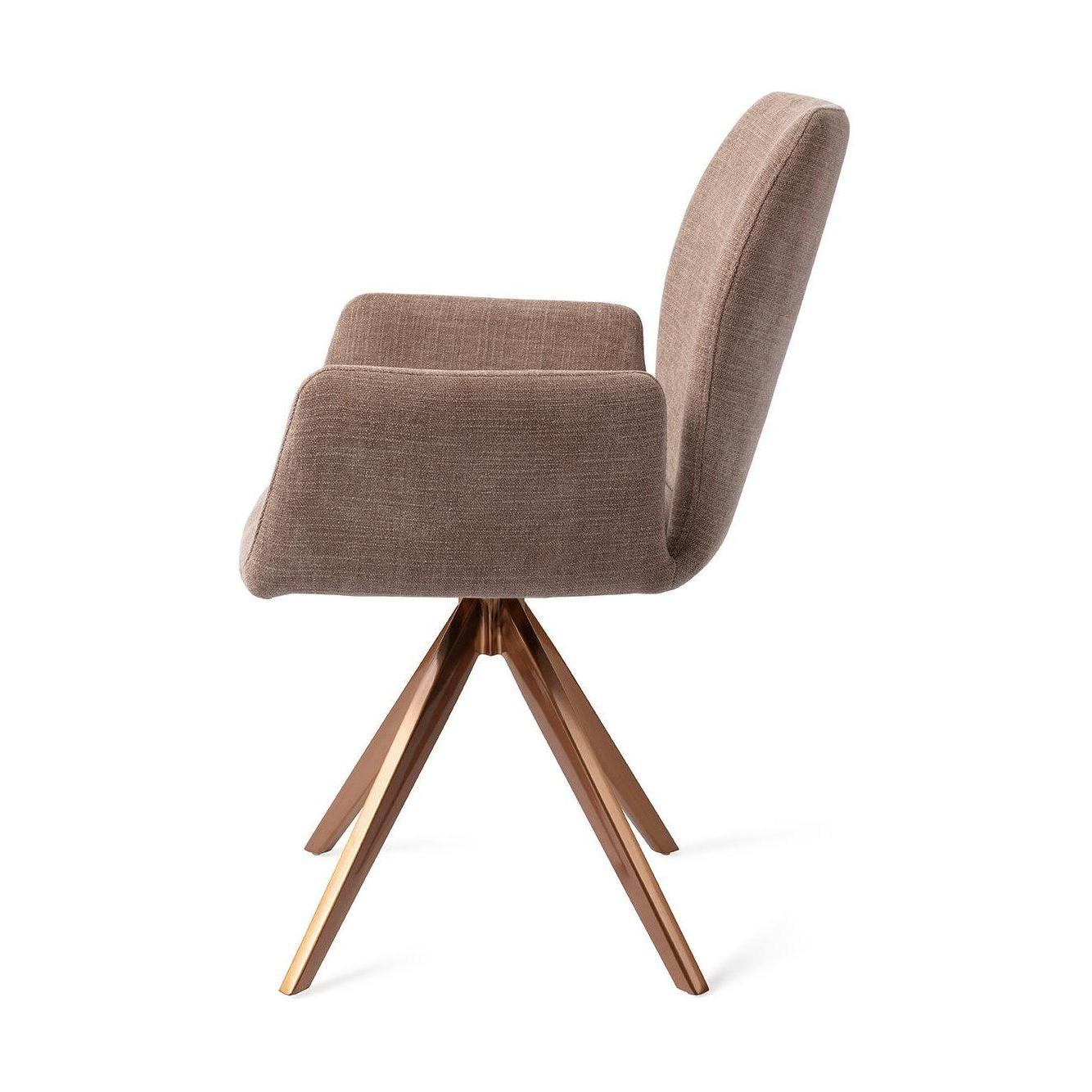 Jesper Home Misaki eetkamerstoel Mocha Mist turn rose