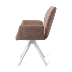 Jesper Home Misaki eetkamerstoel Mocha Mist turn white
