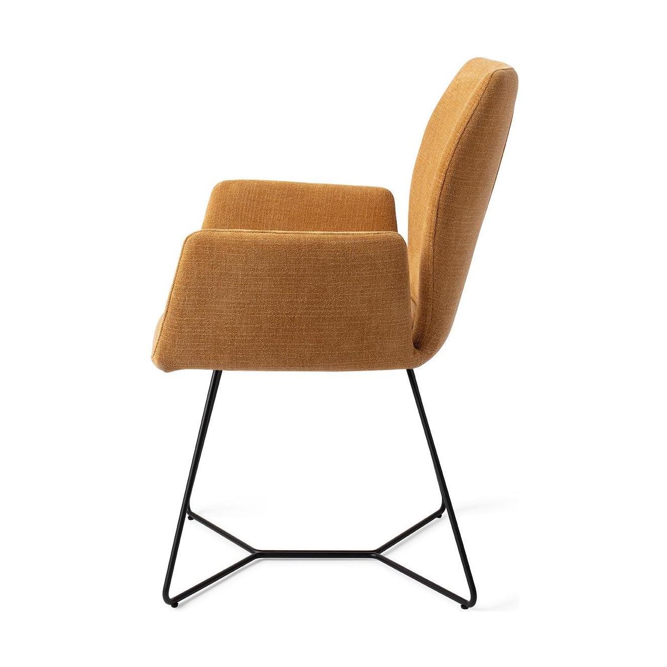 Jesper Home Misaki eetkamerstoel Honey Harvest beehive black
