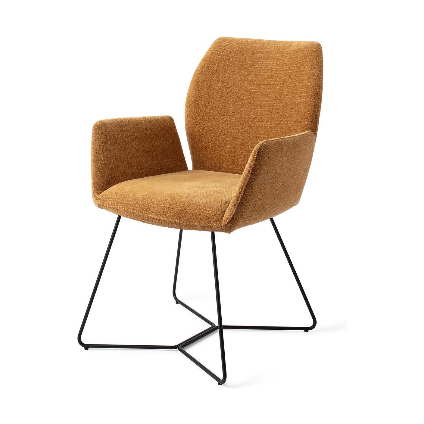 Jesper Home Misaki eetkamerstoel Honey Harvest beehive black