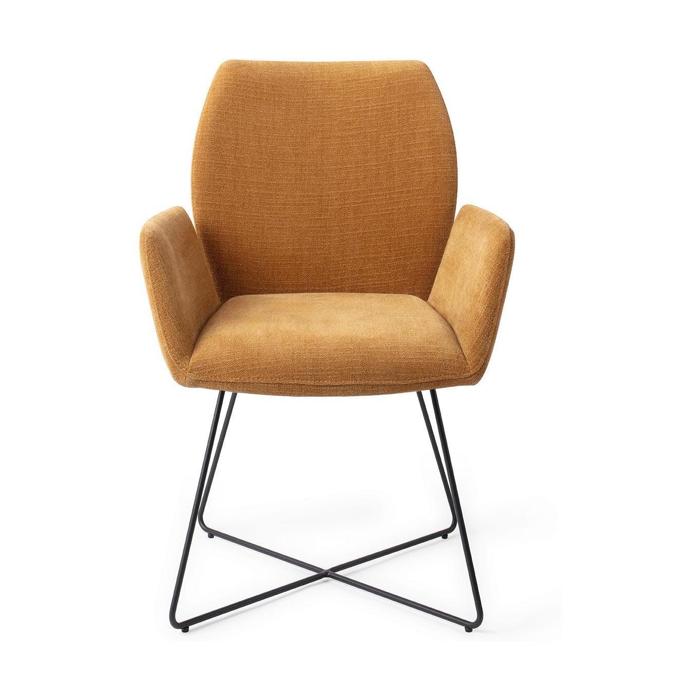 Jesper Home Misaki eetkamerstoel Honey Harvest cross black