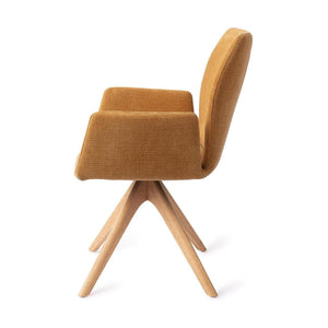 Jesper Home Misaki eetkamerstoel Honey Harvest revolve oak natural