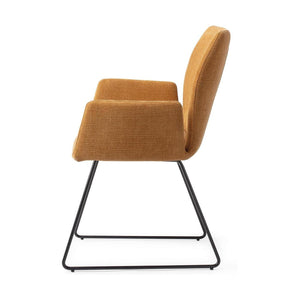 Jesper Home Misaki eetkamerstoel Honey Harvest slide black