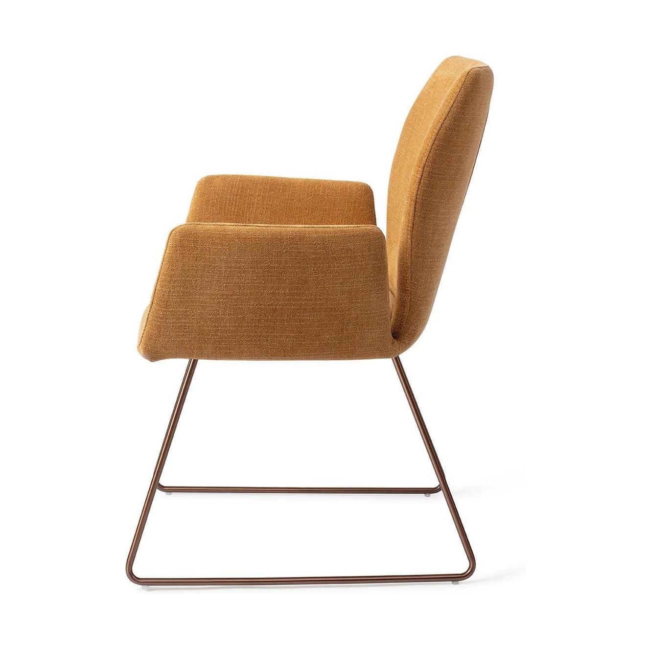 Jesper Home Misaki eetkamerstoel Honey Harvest slide rose