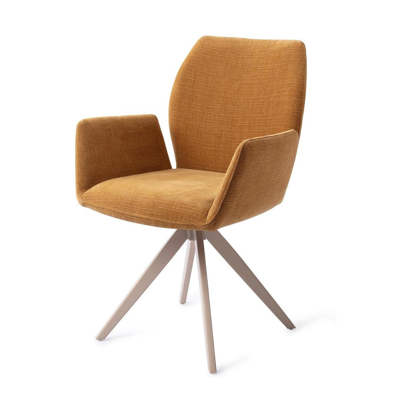 Jesper Home Misaki eetkamerstoel Honey Harvest turn beige