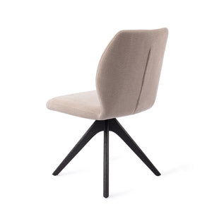 Jesper Home Ikata eetkamerstoel Sand Strand revolve oak black