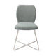 Jesper Home Ikata eetkamerstoel Breezy Blue cross steel