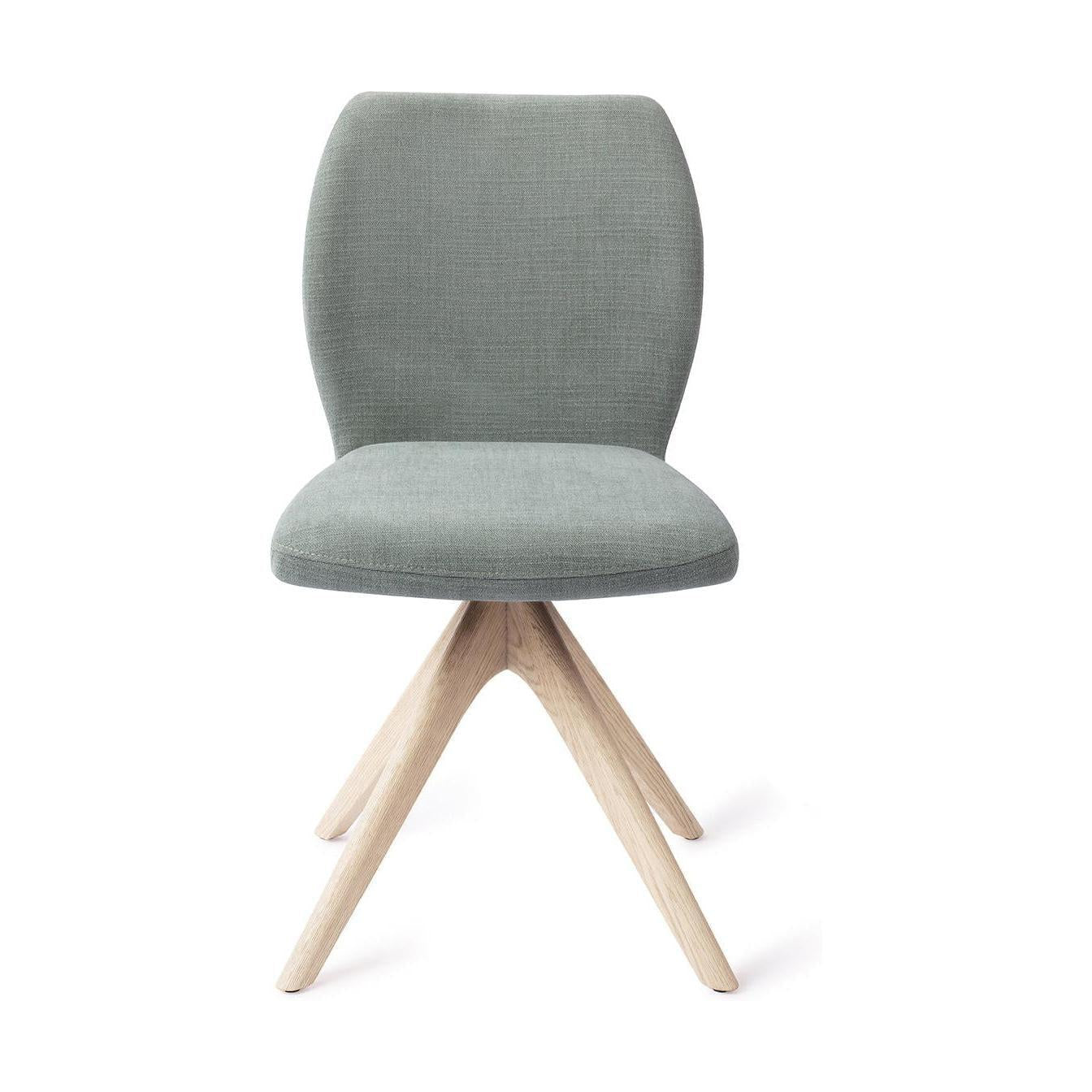 Jesper Home Ikata eetkamerstoel Breezy Blue revolve oak bleach