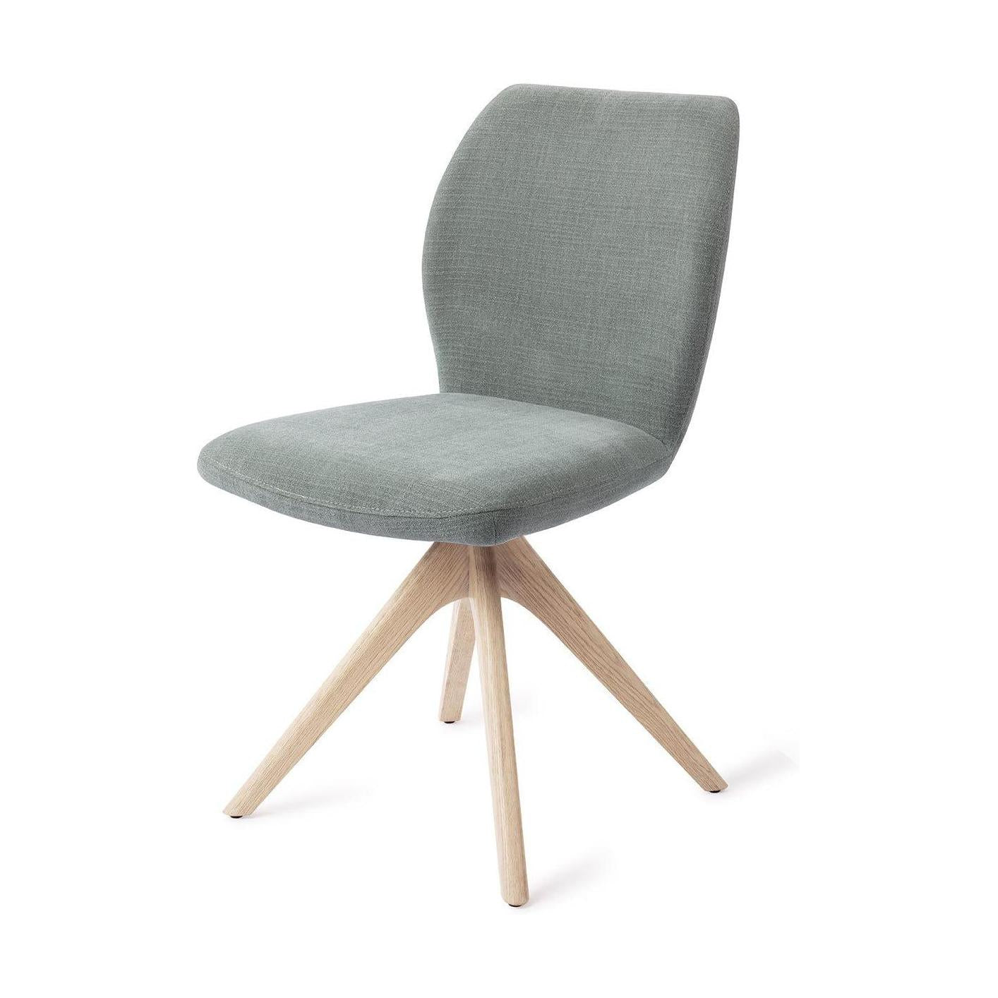Jesper Home Ikata eetkamerstoel Breezy Blue revolve oak bleach