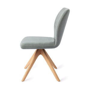 Jesper Home Ikata eetkamerstoel Breezy Blue revolve oak natural