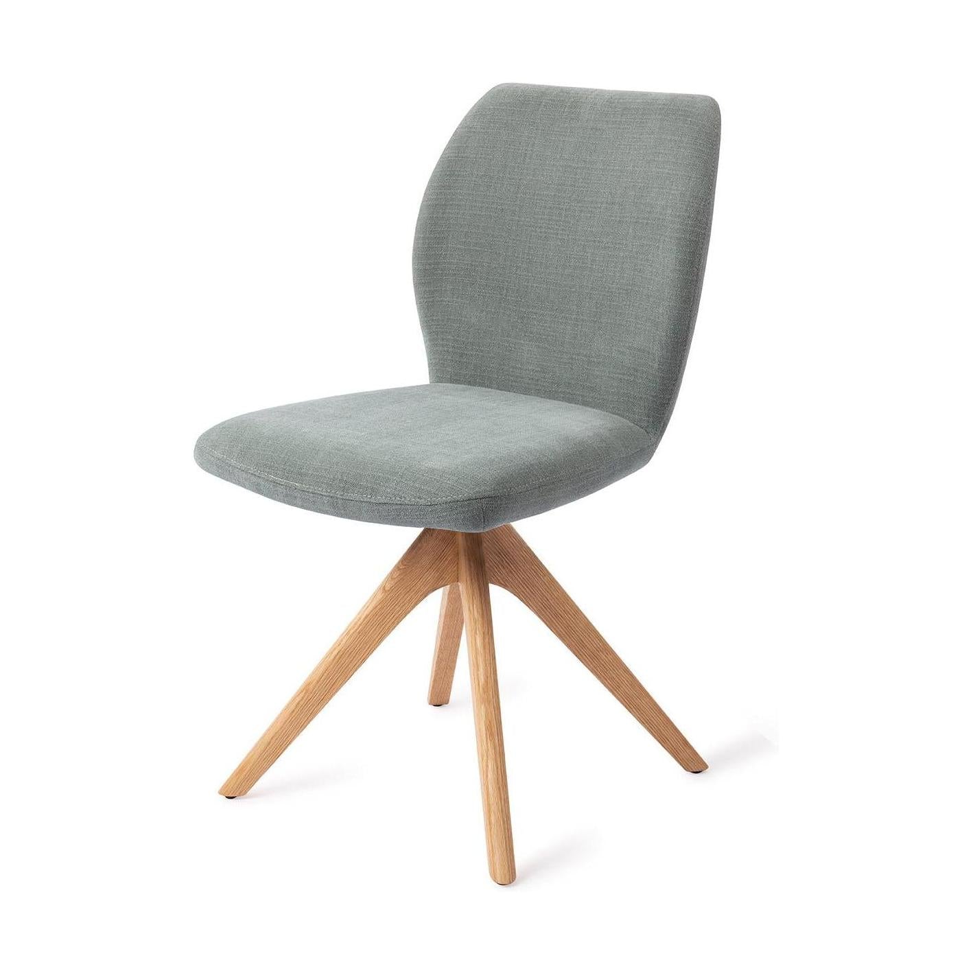 Jesper Home Ikata eetkamerstoel Breezy Blue revolve oak natural